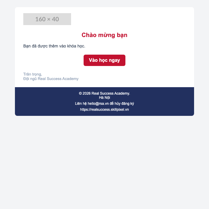 Rendered email with tenant colors